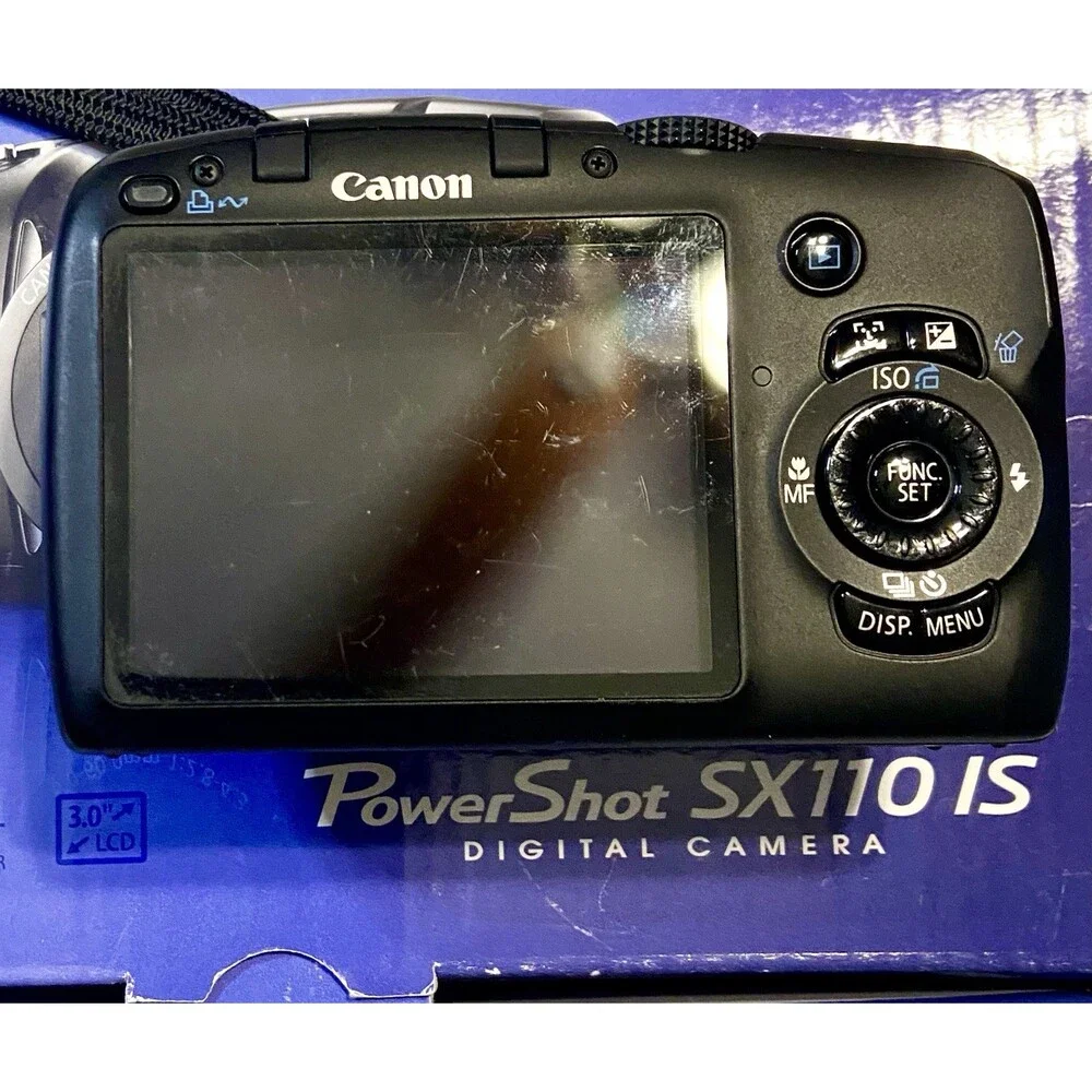 Canon PowerShot SX110 IS 9MP Digital Camera Y2K With Original Box